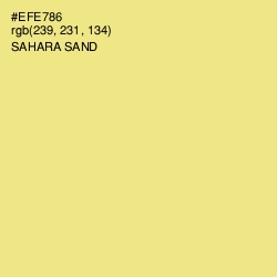 #EFE786 - Sahara Sand Color Image